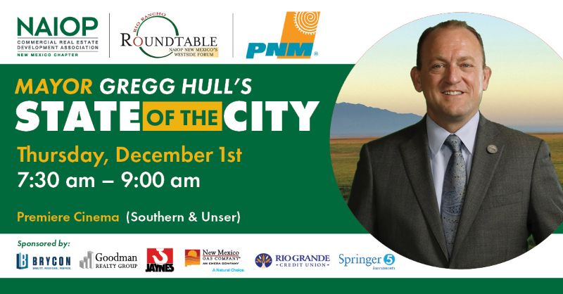 December 1 - Mayor Gregg Hull's State of the City Address
