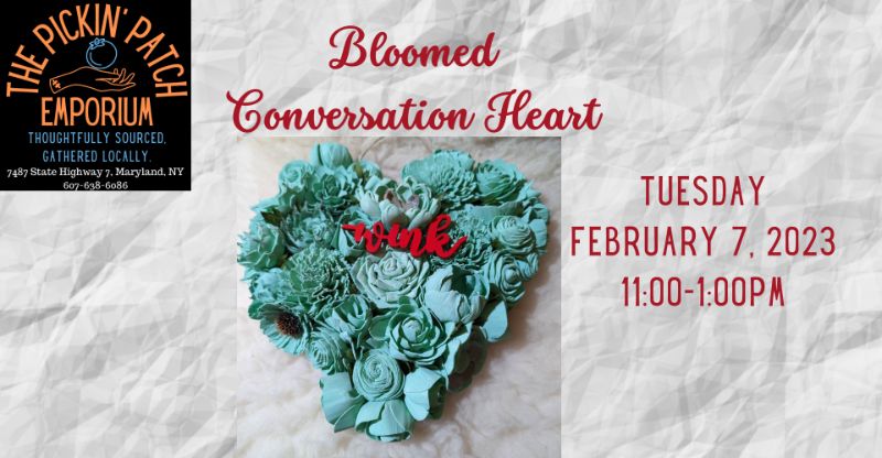 Bloomed Conversation Heart