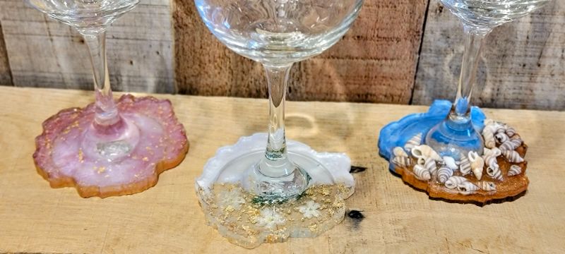 Resin Art-Wine Glass Foot (2)