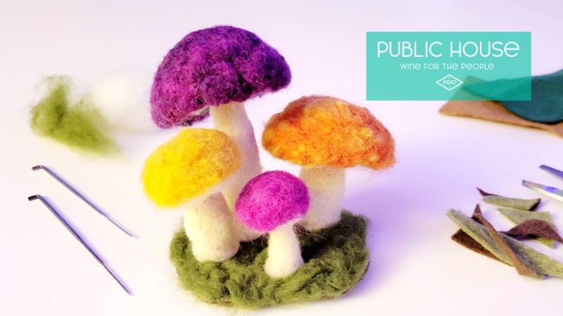 Make Your Own Felted Mushrooms