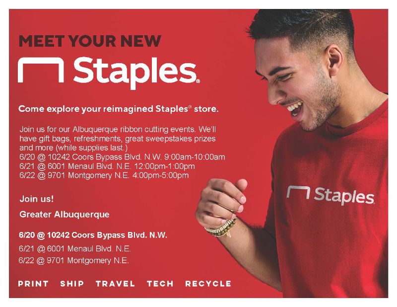 Reimagined Staples Stores Ribbon Cutting Events