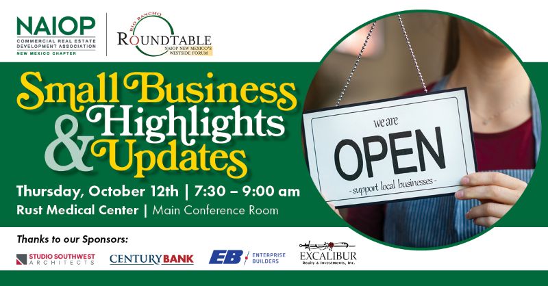 October 12th - Rio Rancho Small Business Highlights & Updates