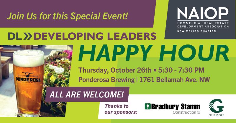 October 26th  - DL Happy Hour Ponderosa Brewing