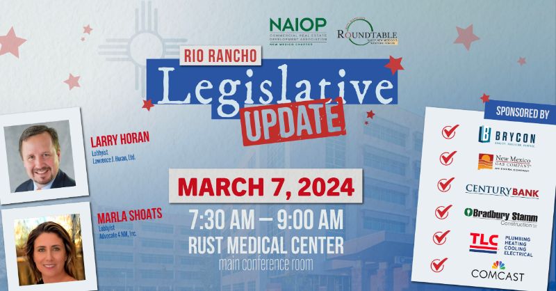 March 7th - Rio Rancho Legislative Update