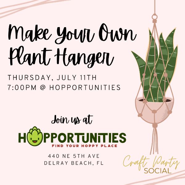 Make Your Own Macrame Plant Hanger at Hopportunities