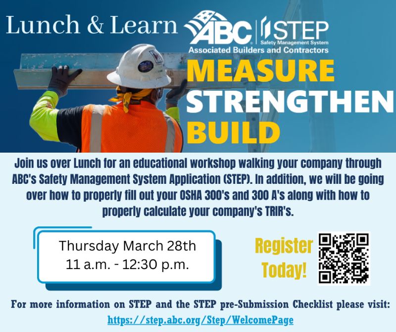 ABC Safety Management System (STEP) Application Lunch and Learn