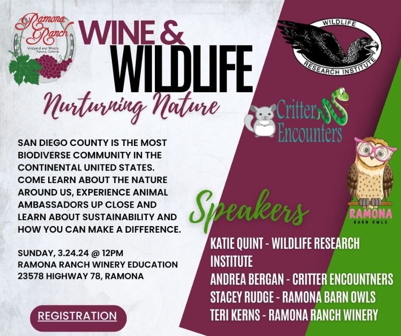 Wine & Wildlife - Nurturing Nature at Ramona Ranch Winery