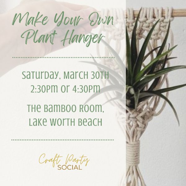 Make Your Own Mini Macrame Air Plant Hanger at The Bamboo Room