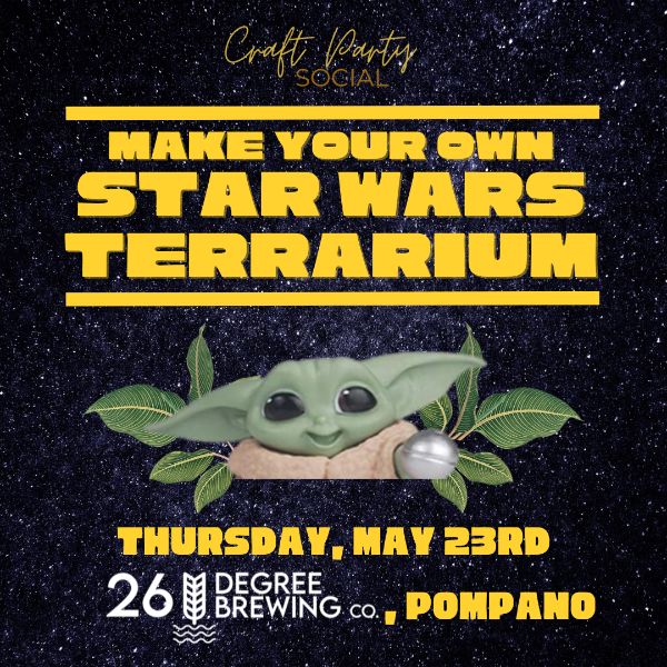 Make Your Own Star Wars Terrarium at 26° Brewing Co., Pompano