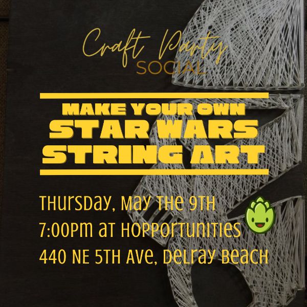 Make Your Own Star Wars String Art at Hopportunities