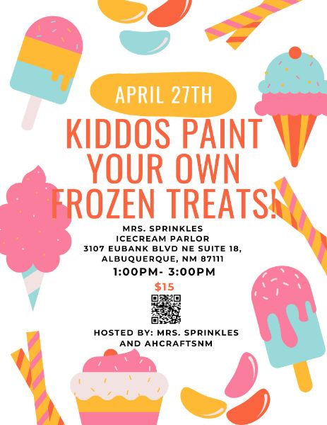Paint your own frozen treats!