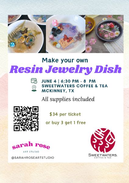 Make Your Own Resin Jewelry Dish Party