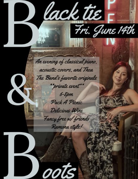 Black Tie & Boots - Private Wine Release Party - Friday, June 14