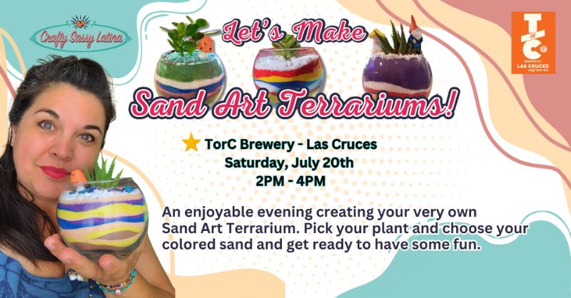 Sand Art Terrarium Crafty Event - TorC Brewery 7/20/24