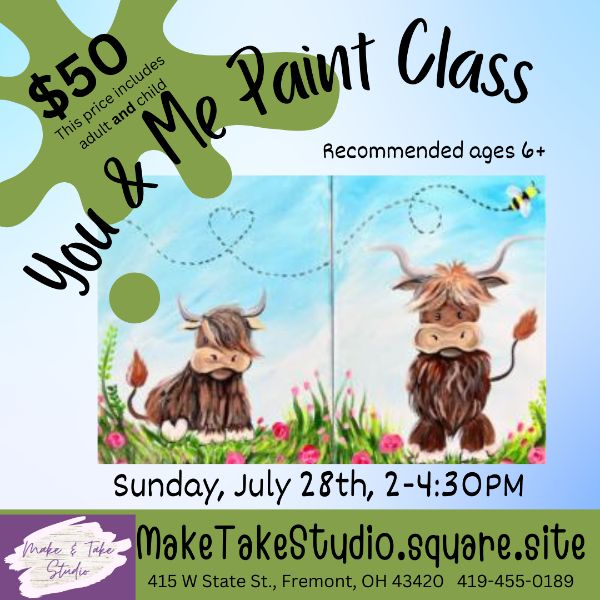 You & Me Paint Class-Highlanders