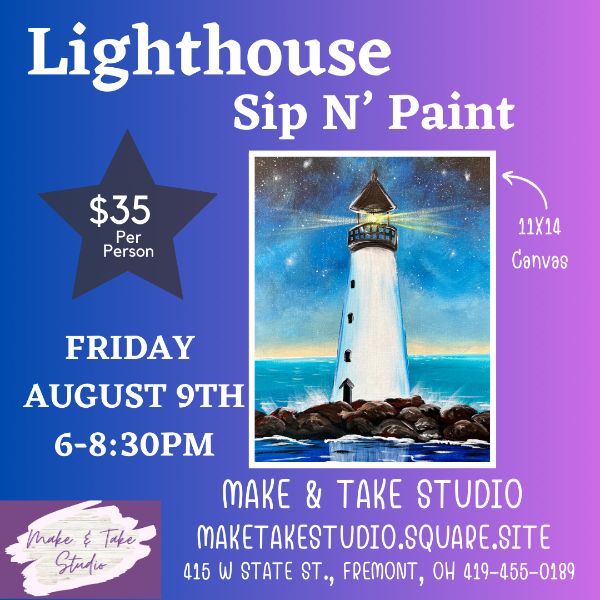 Lighthouse Sip N' Paint