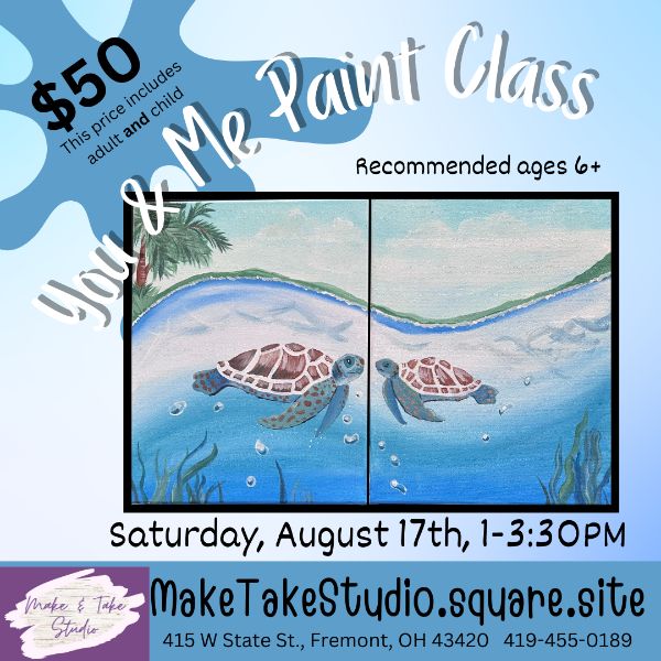 You & Me Paint Class-Sea Turtles