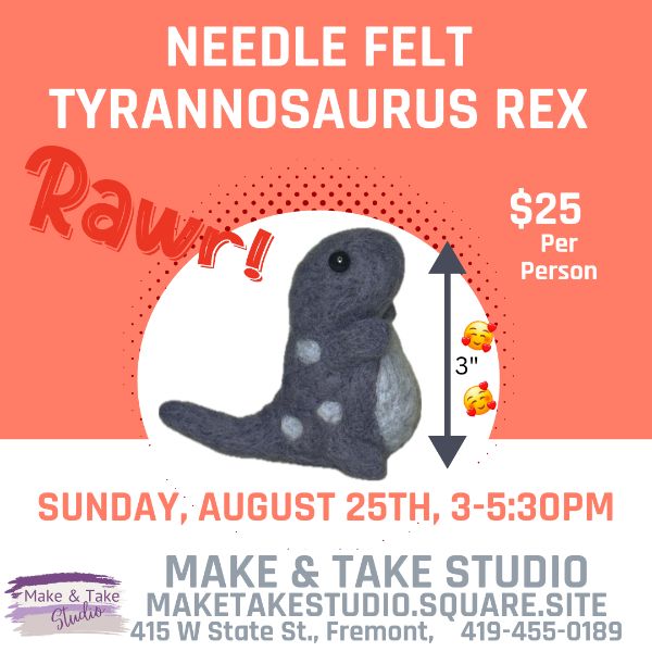 Needle Felting- T-Rex
