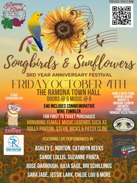 Songbirds & Sunflowers - 3-Year Anniversary Gala