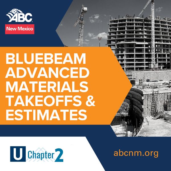 Bluebeam Advanced Materials Takeoffs & Estimates