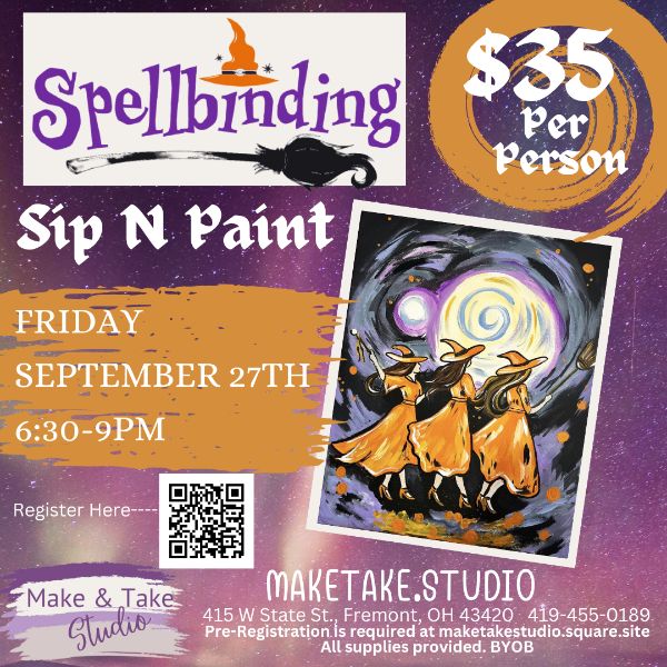 Spellbinding Paint N' Sip