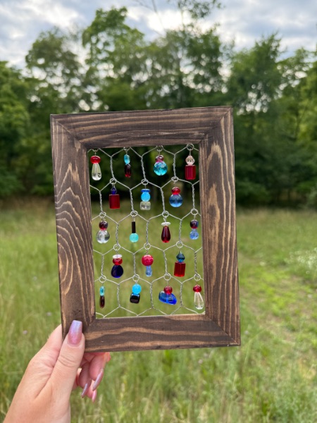 Chicken Wire Suncatchers at Coffee Clubhouse