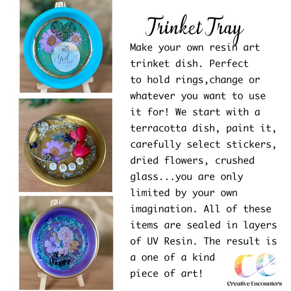 DIY Trinket Tray & UV Resin Earrings