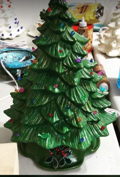 Holiday Ceramics Painting- 14 inch Tree