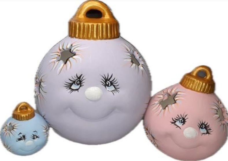 Holiday Ceramics Painting- Set of Jack Ornaments