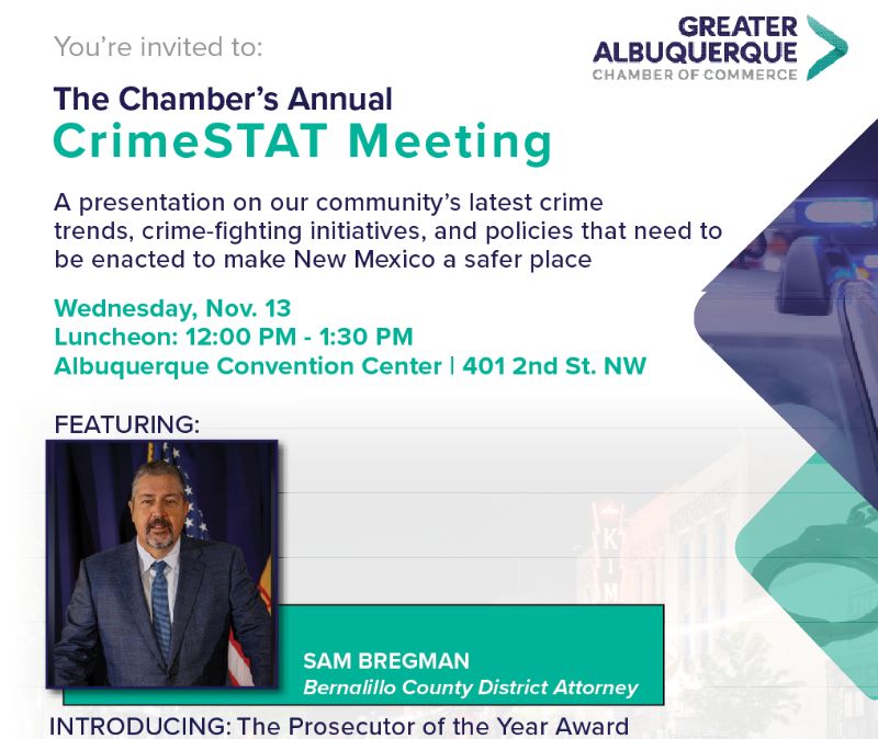 Greater Albuquerque Chamber of Commerce's CrimeSTAT Meeting