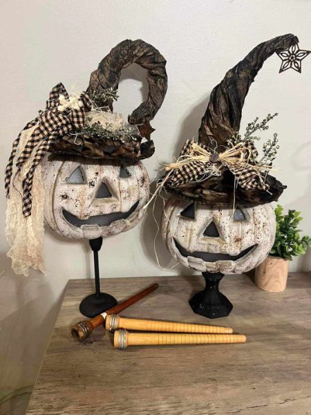 Pumpkin witch display stand Oct 22nd at Little Sapling Market