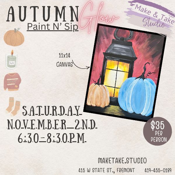 Autumn Glow Paint N' Sip