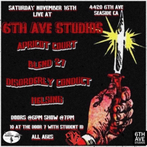 DISORDERLY CONDUCT AND BLEND27 LIVE AT 6TH AVENUE STUDIOS!