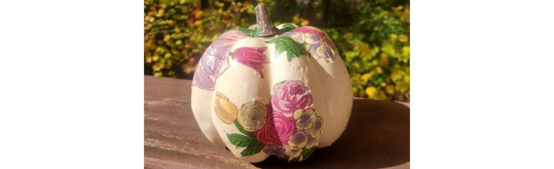 Make your own decoupage pumpkins