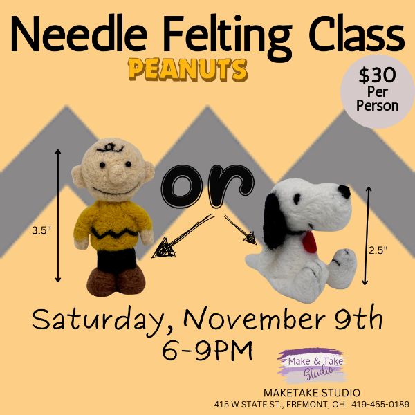 Needle Felting Class-Peanuts