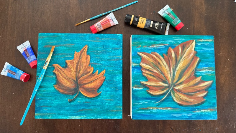 Happy Hour Masterpiece! Sip-n-Paint a Fall-themed Painting