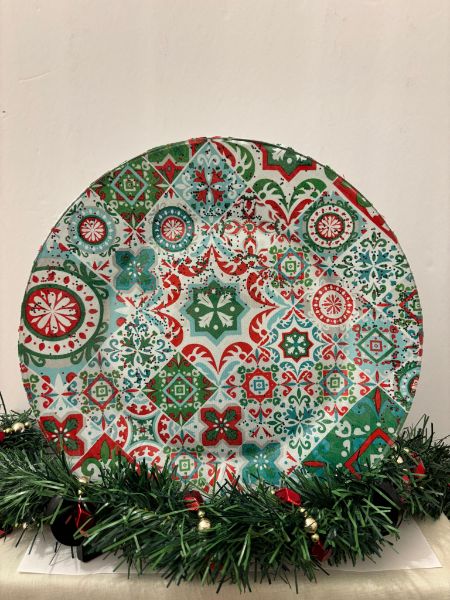 Make Your Own Christmas Plates and Candy Cane Ornament