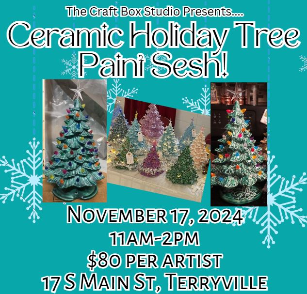 Ceramic Holiday Tree Painting Sesh!