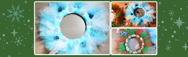 Festive Tulle Wreath Making Craft Party