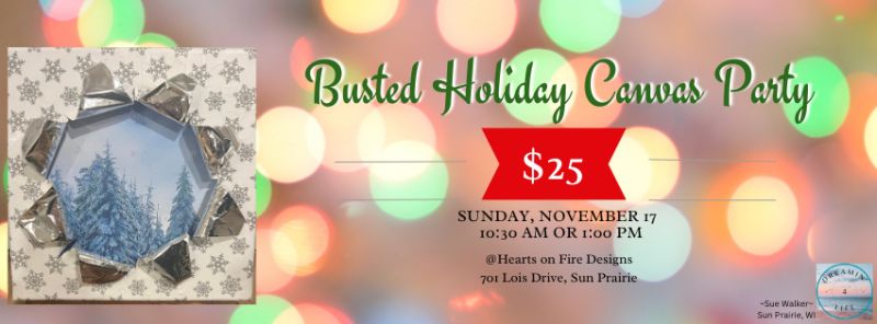 Busted Holiday Canvas Party (10:30 AM)