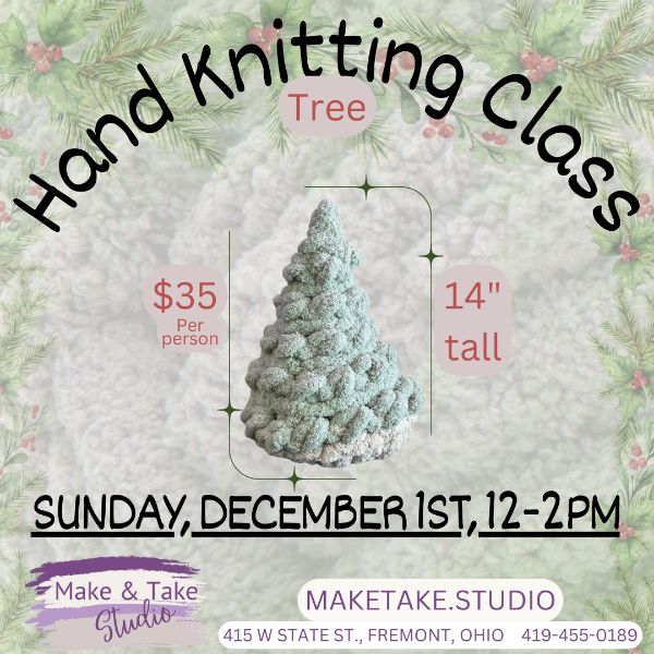 Hand Knitting Class -Tree