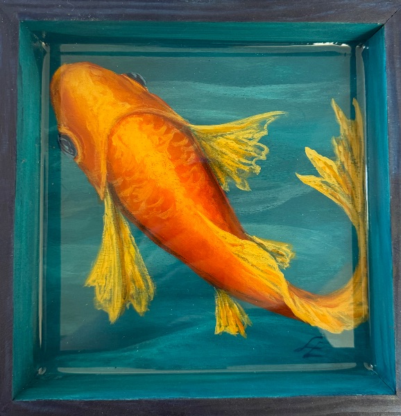 Workshop: Paint a Koi under Resin!