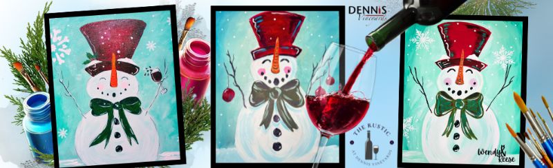 Holiday Cheer Paint Party at Dennis Vineyards