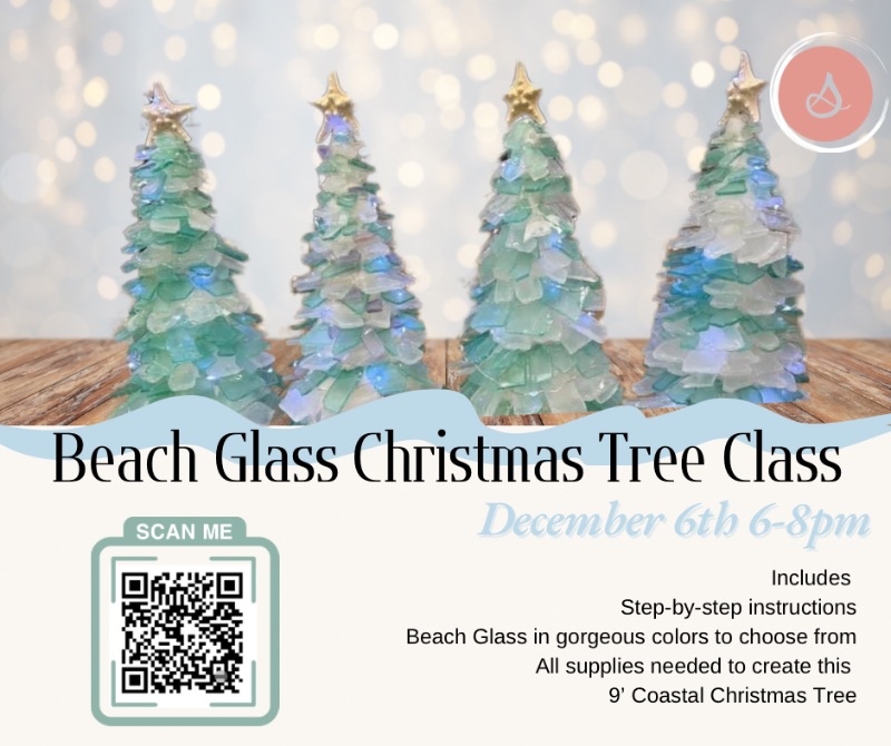 Beach Glass Christmas Tree Craft