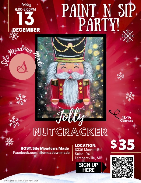 Jolly Nutcracker Paint n Sip