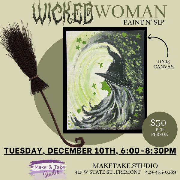 Wicked Woman Paint N'  Sip