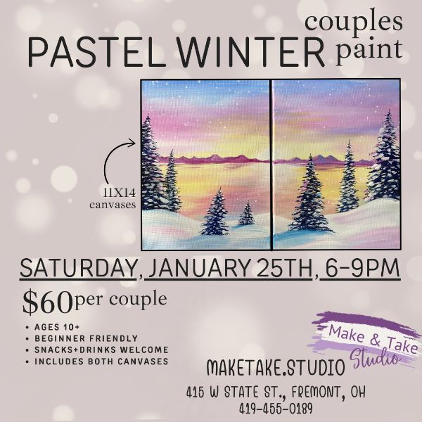 Pastel Winter Couple's Paint