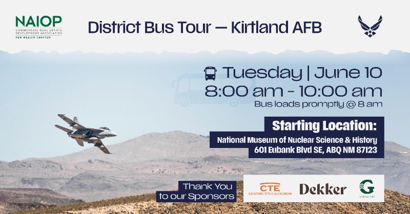 June 10th - Member's Only -  Bus Tour KAFB
