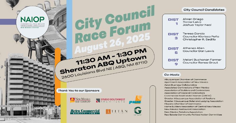 August 26th - City Council Race Forum