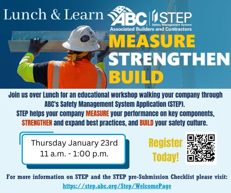 ABC Safety Management System (STEP) Application Lunch and Learn